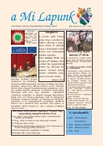 A Mi Lapunk 2008 március